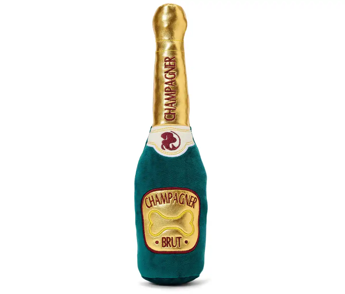 Bild 1 von Hunde-Plüschspielzeug »Champagnerflasche«