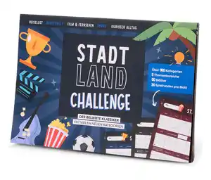 Spielblock »Stadt, Land, Challenge«