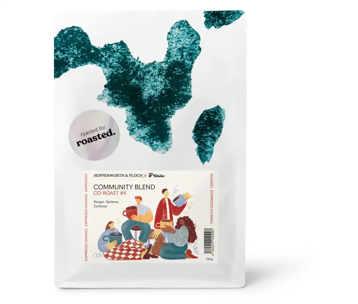 Bild 1 von Hoppenworth & Ploch x roasted. - Community Blend Co-Roast #4 Espresso - 250 g Ganze Bohne