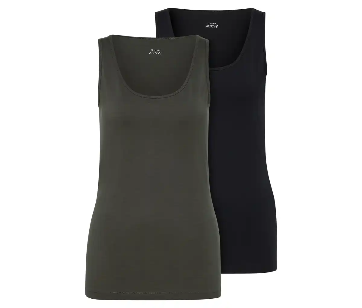 Bild 1 von 2 Tops, olivgrün/schwarz