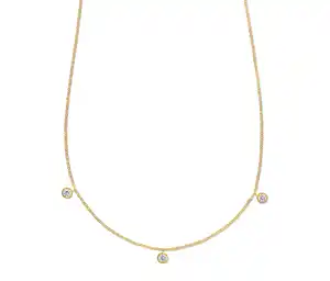 375 Gold Kette mit Zirkonia