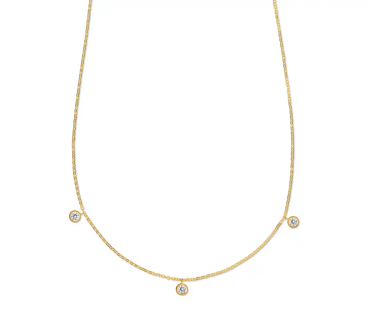 Bild 1 von 375 Gold Kette mit Zirkonia