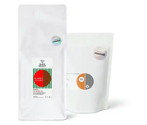 Bild 1 von Espresso Probierpaket "Co-Roast Duo" - 1x 250g, 1 x 500g Ganze Bohne