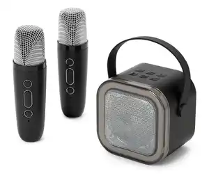 Karaoke-Set mit Lautsprecher und 2 kabellosen Mikrofonen