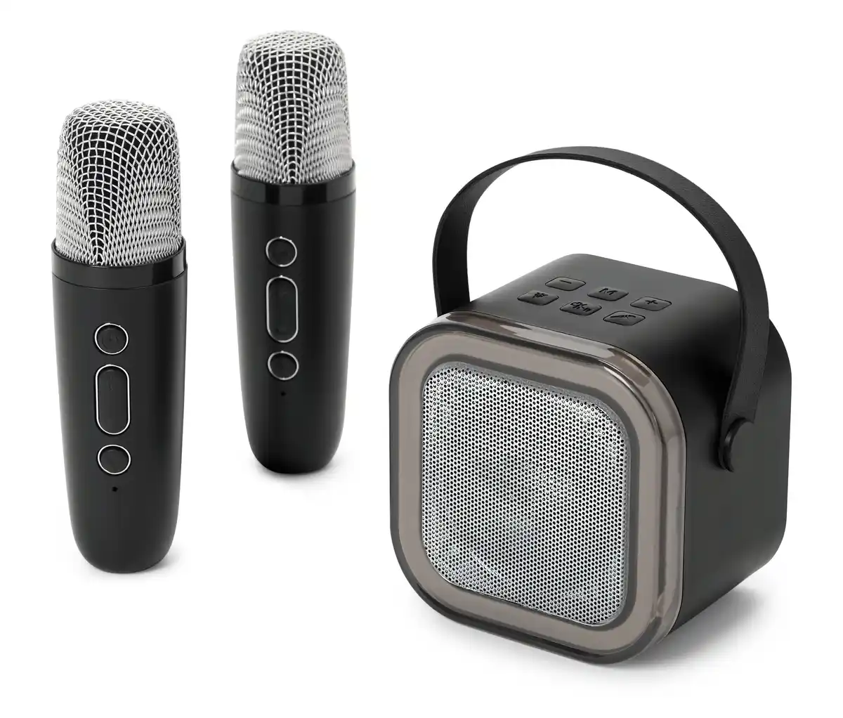 Bild 1 von Karaoke-Set mit Lautsprecher und 2 kabellosen Mikrofonen