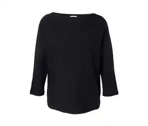 Feinstrickpullover, schwarz