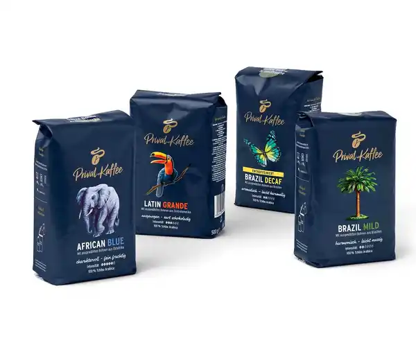 Bild 1 von Privat Kaffee Probierset - 4 x 500 g Ganze Bohne