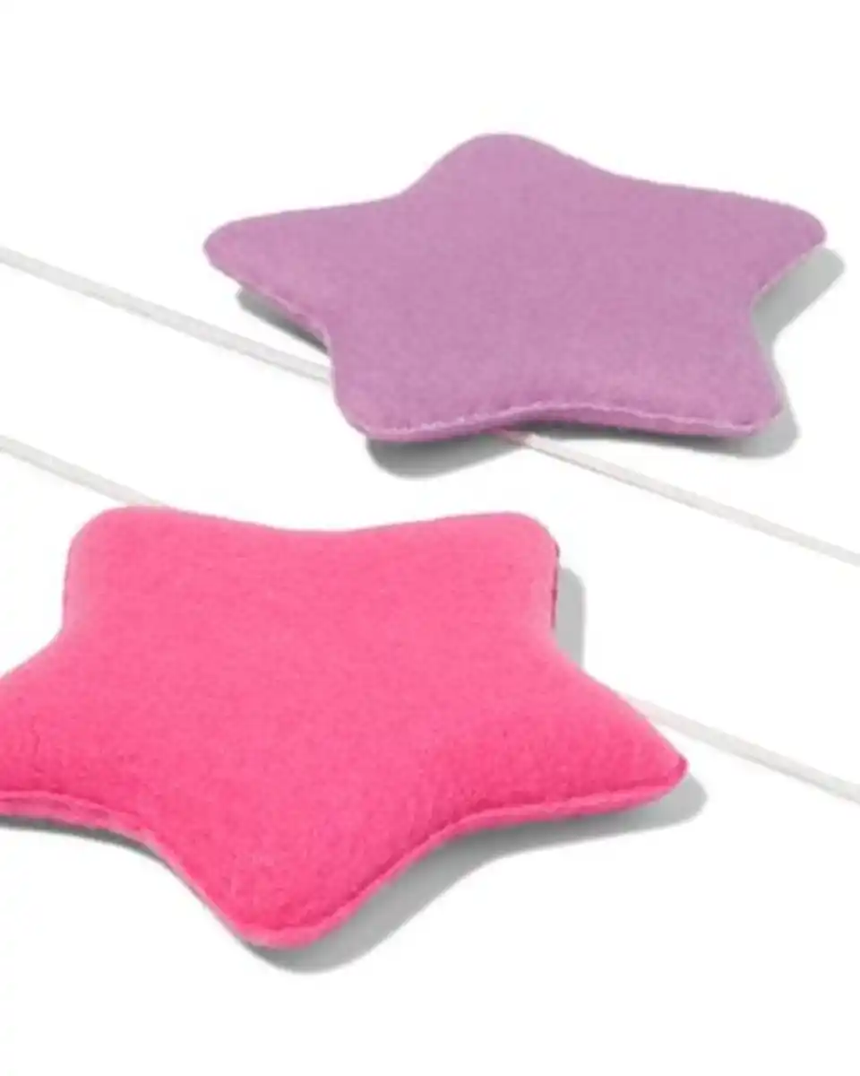 Bild 2 von Girlande, 1,8 m, Filz, Sterne