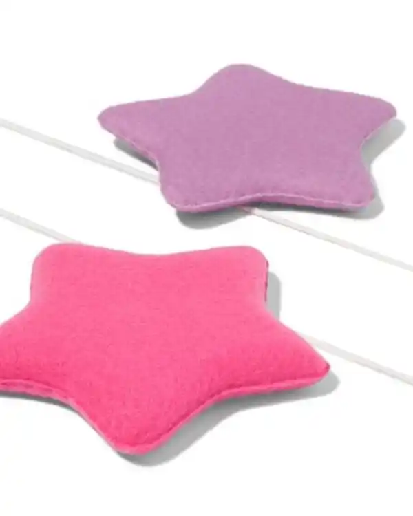 Bild 2 von Girlande, 1,8 m, Filz, Sterne