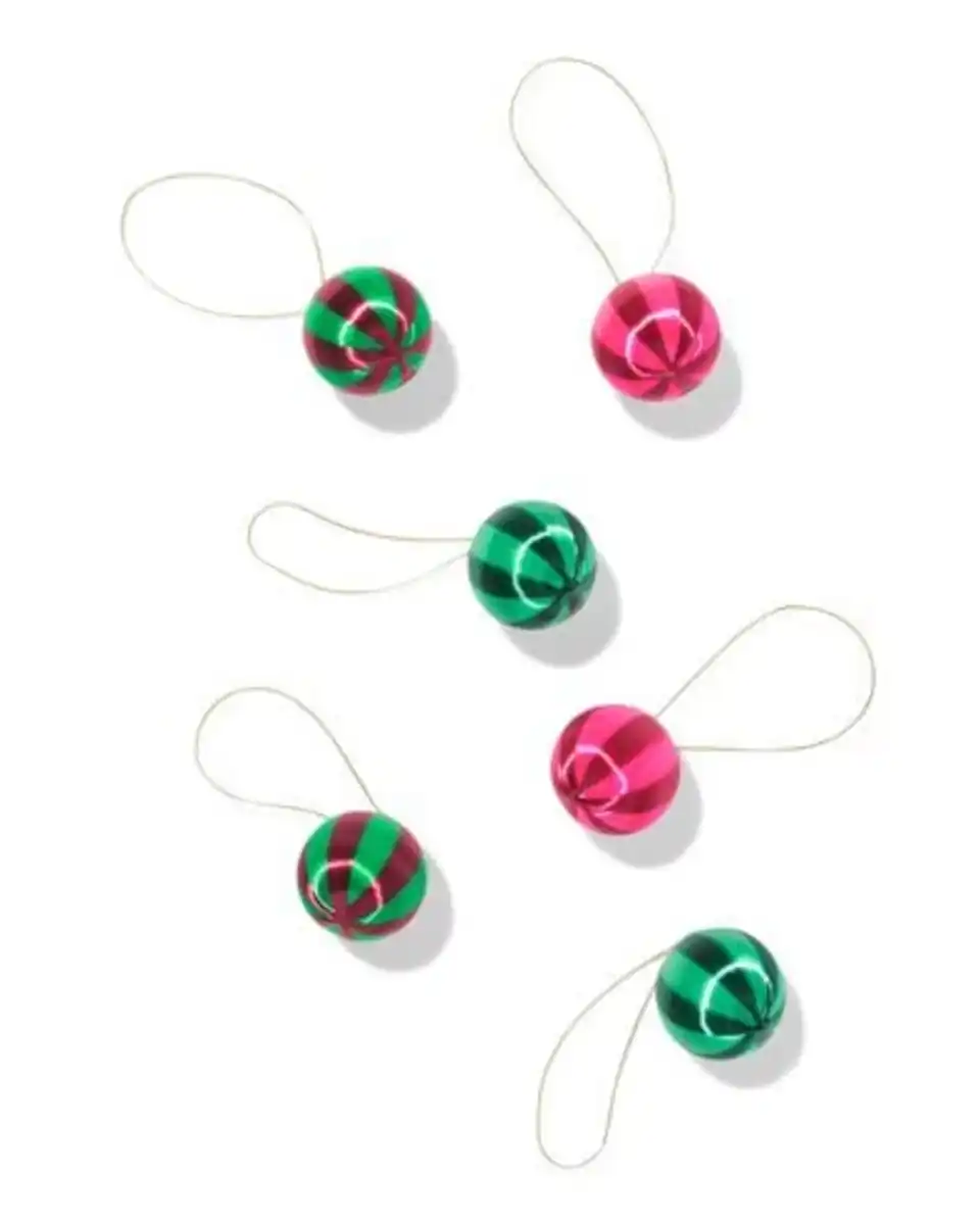 Bild 2 von Christbaumkugeln, Set, 4,4 cm, Satin – 6 Stück
