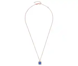 925 Silber Kette »Blau Cluster«