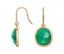 Bild 1 von Ohrhänger mit grünem Glaskristallstein