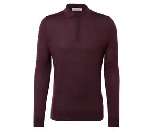 Merino-Pullover mit Polokragen