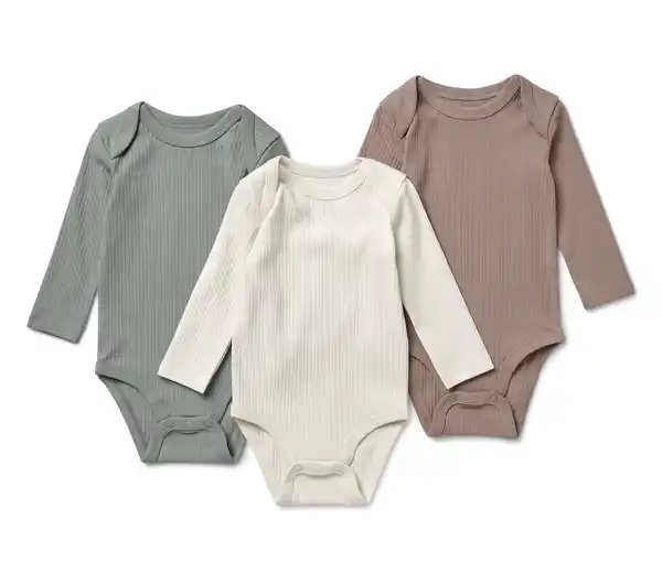 Bild 1 von 3 Baby-Ripp-Langarmbodys