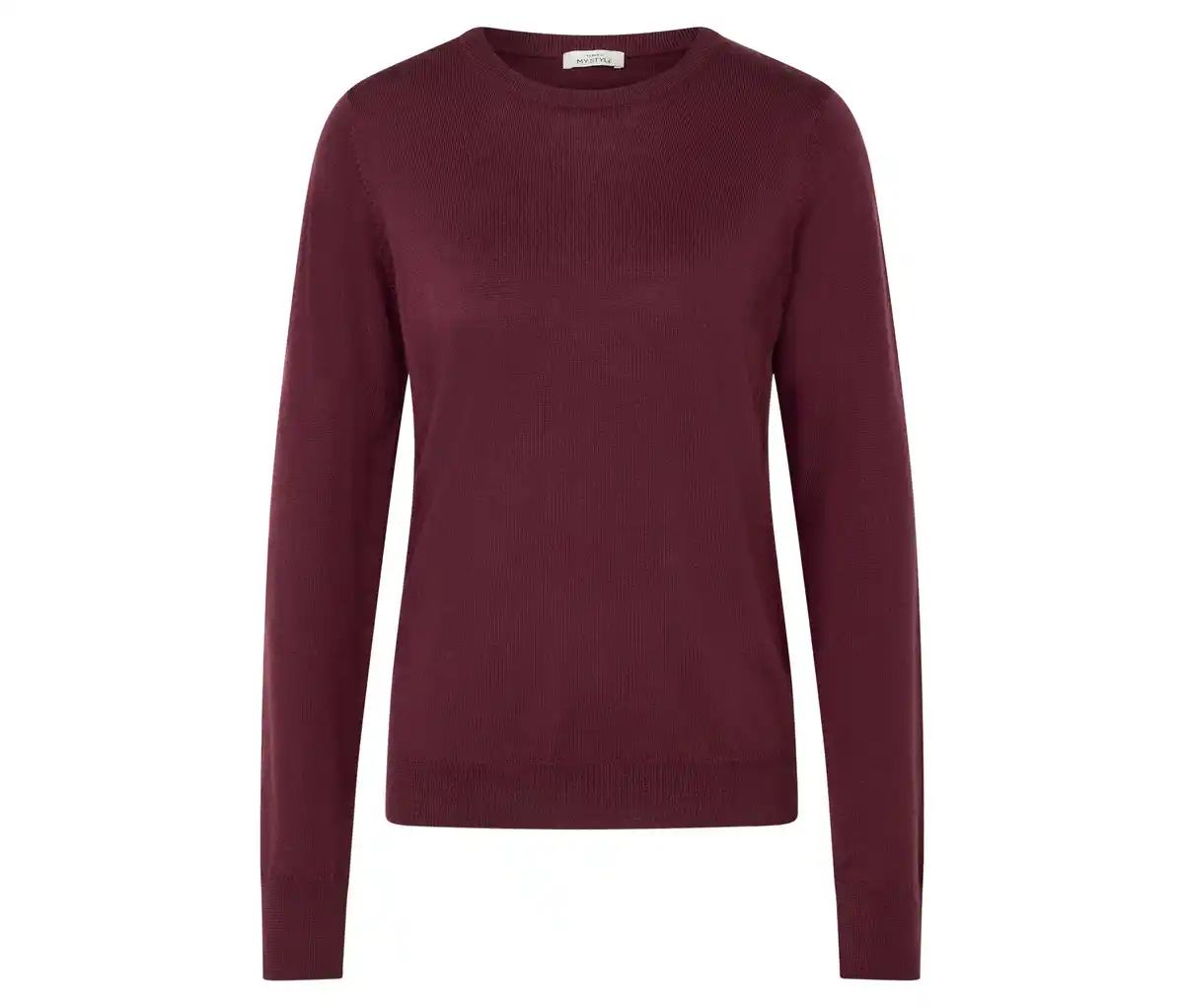 Bild 1 von Merino-Feinstrickpullover, dunkelrot