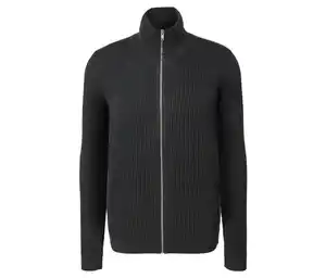 Strickjacke, anthrazit meliert