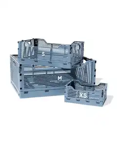 Buchstabentafel-Klappkiste, recycelt dunkelblau