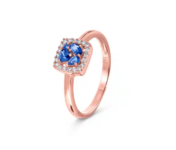 Bild 1 von 925 Silber Ring »Blau Cluster«