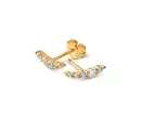 Bild 1 von 375 Gold Ohrstecker Zirkonia Verlauf