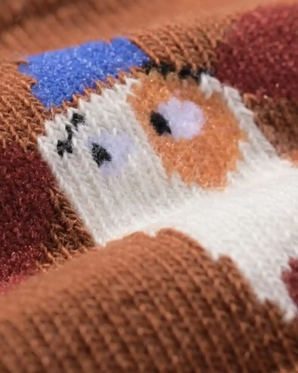 Bild 2 von Kindersöckchen mit Hunden – 5 Paar hellbraun