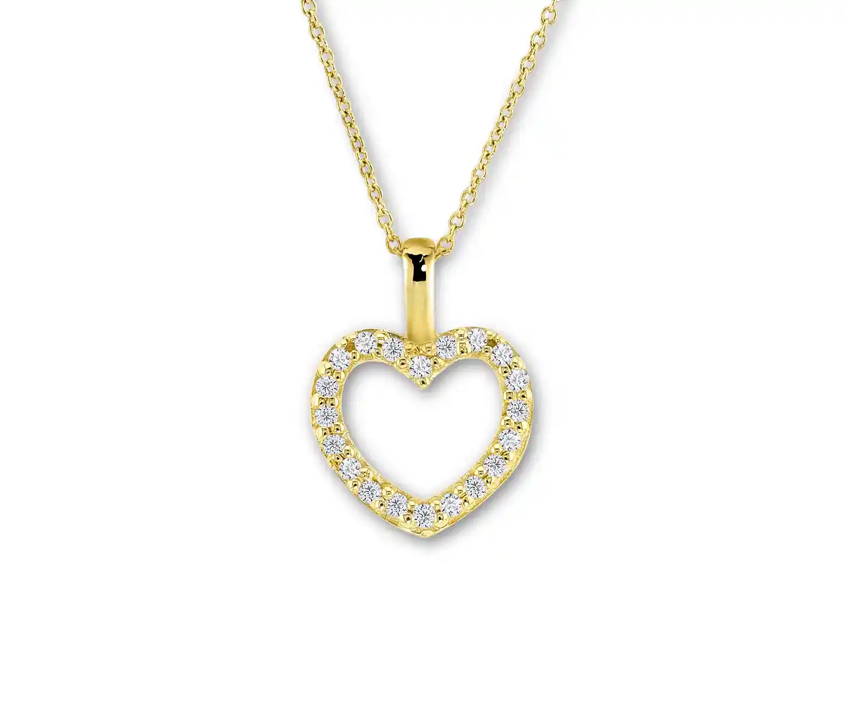 Bild 1 von 585 Gold Kette, Diamanten