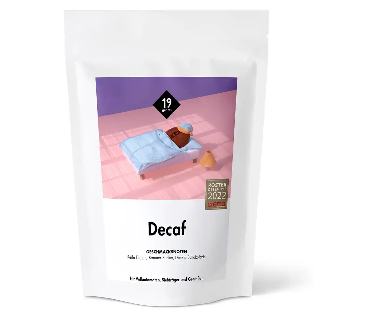 Bild 1 von 19grams - Decaf Espresso, entkoffeiniert - 250 g Ganze Bohne