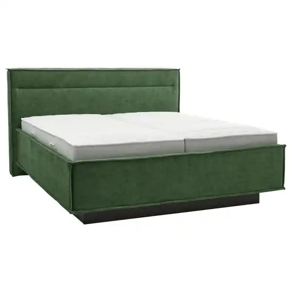 Bild 1 von Musterring Polsterbett, Grün, Textil, H2 + H3, 2-Zonen, Höhe ca. 22 cm, 180x200 cm, Dgm, Bezug abnehmbar/waschbar, für Hausstauballergiker geeignet, optimale Belüftung, verstellbare Lattenroste a