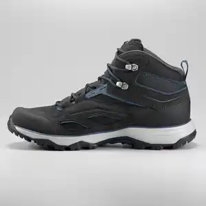 Wanderschuhe Herren halbhoch wasserdicht - MH100 schwarz