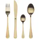 Bild 1 von Bergner Besteckset Munich, Champagner, Metall, 24-teilig, lebensmittelecht, Essen & Trinken, Besteck, Besteck-Sets