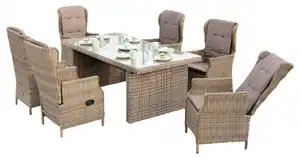 GARTENSET RIVIERA, Grau, Naturfarben