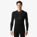 Bild 1 von Skiunterwäsche Funktionsshirt Herren warm seamless - BL500 Soft schwarz/khaki