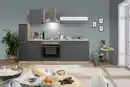 Bild 1 von Küchenblock Merle mit Geräten ca. 240 cm Grau, Grau
