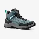 Bild 1 von Wanderschuhe Damen halbhoch wasserdicht Wandern - MH100 blau