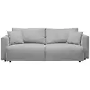 Bild 1 von Carryhome Schlafsofa, Silber, Textil, 3-Sitzer, Füllung: Schaumstoff, Faserbällchen,Schaumstoff, Faserbällchen, 250x92x105 cm, Oeko-Tex® Standard 100, Stoffauswahl, Schlafen auf Sitzhöhe, Rücke