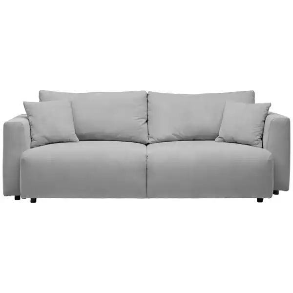 Bild 1 von Carryhome Schlafsofa, Silber, Textil, 3-Sitzer, Füllung: Schaumstoff, Faserbällchen,Schaumstoff, Faserbällchen, 250x92x105 cm, Oeko-Tex® Standard 100, Stoffauswahl, Schlafen auf Sitzhöhe, Rücke