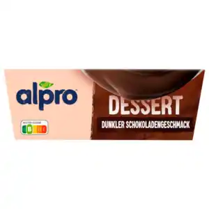 Alpro Soja-Dessert Dunkle Schokolade Feinherb vegan 4x125g