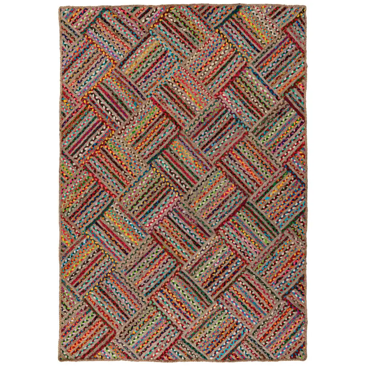 Bild 1 von Obsession Flachwebeteppich My Cancun, Mehrfarbig, Rot, Textil, Abstraktes, rechteckig, 160x230 cm, für Fußbodenheizung geeignet, Teppiche & Böden, Teppiche, Webteppiche