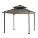 Bild 1 von Modante Pavillon, Metall, quadratisch, 300x295x300 cm, wetterfest, wetterbeständig, UV-beständig, regenabweisend, Sonnen- & Sichtschutz, Pavillons & Pergolas