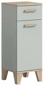 Midischrank Star ca. 34x87x31 cm Eiche/Graugrün, Eiche San Remo, Graugrün
