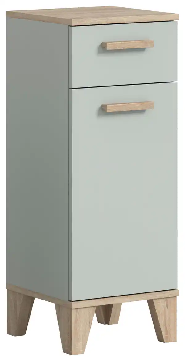 Bild 1 von Midischrank Star ca. 34x87x31 cm Eiche/Graugrün, Eiche San Remo, Graugrün