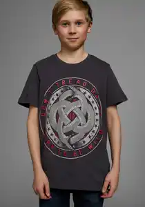 KIDSWORLD T-Shirt mit Schlangendruck, Grau