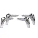 Bild 1 von Hom`in FUßSET, Chrom, Kunststoff, 4-teilig, 12 cm, Zubehör