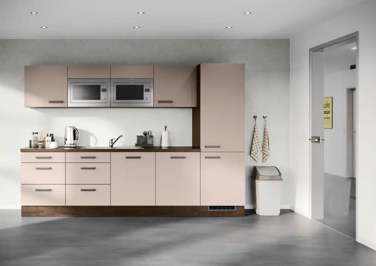 Bild 1 von Küchenblock IBZ ohne Geräte ca. 300 cm Cappuccino, Cappuccino