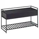Bild 1 von Mid.you Sitzbank, Schwarz, Holz, Mangoholz, massiv, 1-Sitzer, 90x52x38 cm, Truhe im Sitz, Esszimmer, Bänke, Sitzbänke