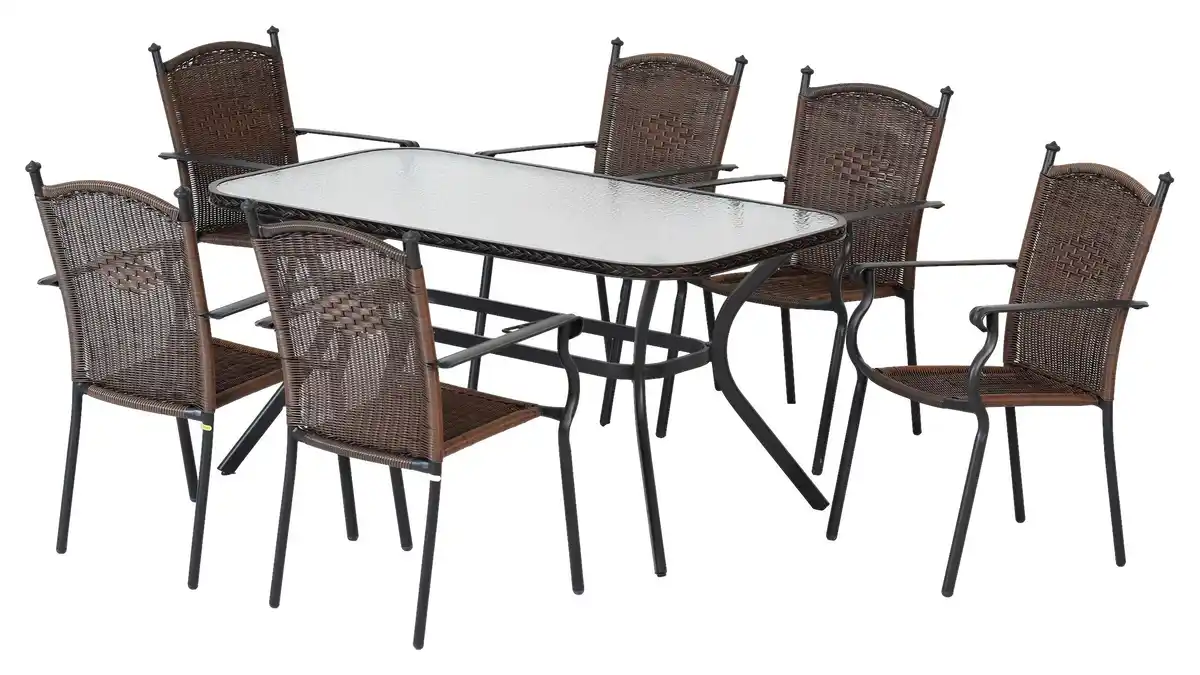 Bild 1 von GARTENSET ROMA, Braun, Graphitfarben