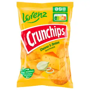 Lorenz Crunchips Cheese & Onion 150g
