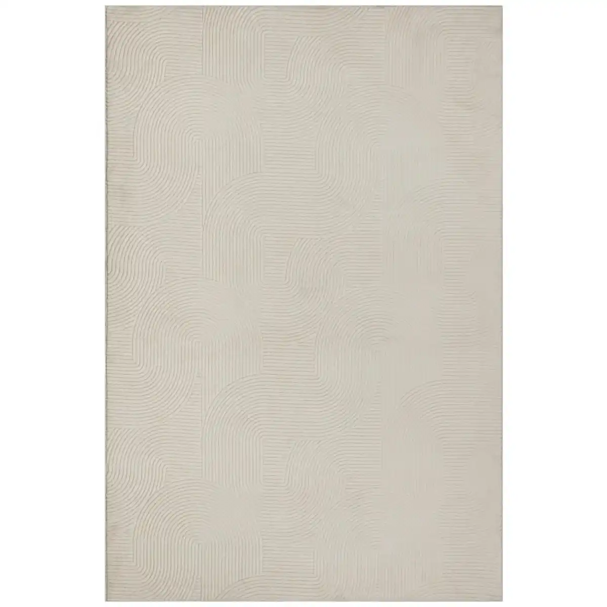 Bild 1 von Novel Webteppich Stilo, Creme, Textil, Struktur, rechteckig, 140x200 cm, Oeko-Tex® Standard 100, für Fußbodenheizung geeignet, waschbar, Teppiche & Böden, Teppiche, Moderne Teppiche