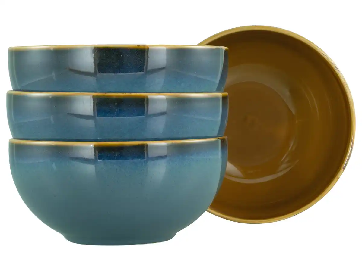 Bild 1 von Schüsselset Mallorca Blau/Braun, 4-teilig, Blau, Braun