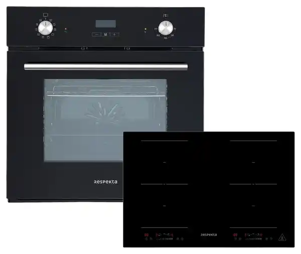 Bild 1 von Backofenset ASET6008800l ca. 59,5/59/55 cm Schwarz, Schwarz