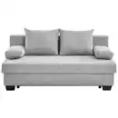 Bild 1 von Xora Schlafsofa Bilbao, Hellgrau, Textil, Buche, massiv, Uni, 3-Sitzer, Füllung: Schaumstoff, 200x88x102 cm, Stoffauswahl, Schlafen auf Sitzhöhe, Rücken echt, Kinder- & Jugendzimmer, Jugendmöbel,